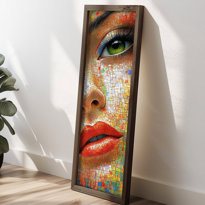 Wallity Pintura Decorativa EMR084 Multicolor en MDF con Marco Wallity Pintura Decorativa EMR084 Multicolor en MDF con Marco